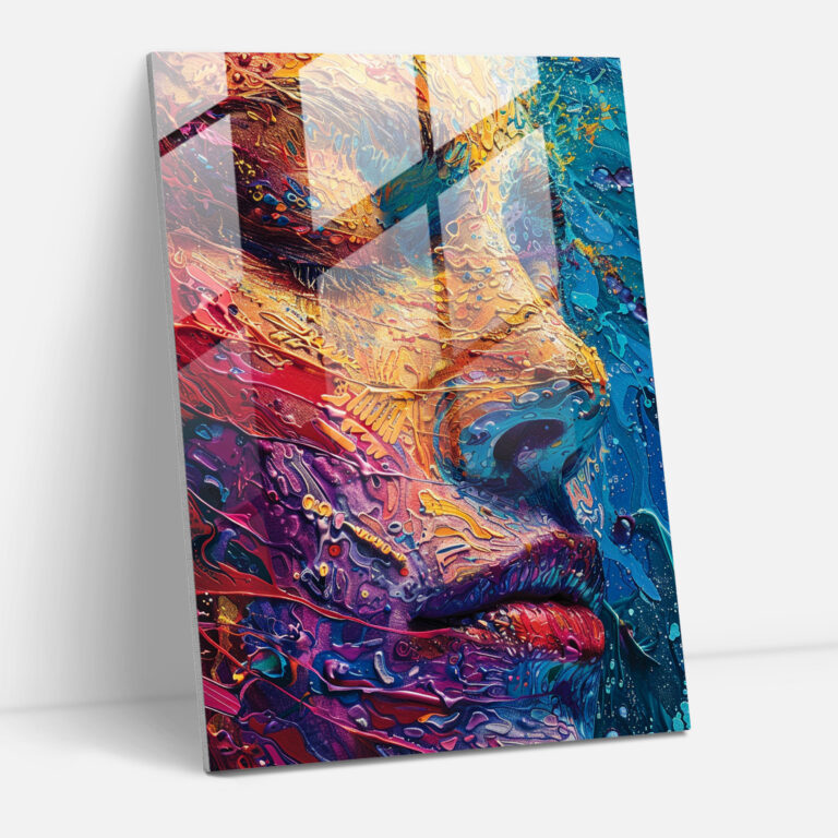 Dreamlike Scenes Glass Print - Expressionism, Wall Decoration, Home Decoration, Modern Art
