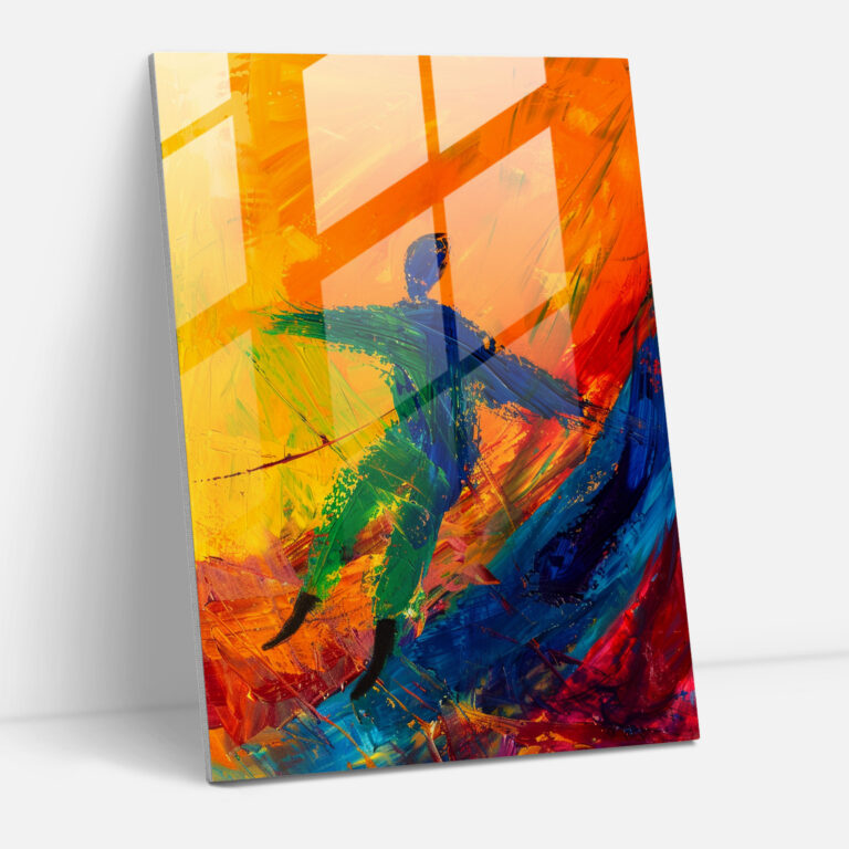 Intense Expressionism Home Decoration - Expressionism, Intense Colors, Figure In Motion, Home Decoration