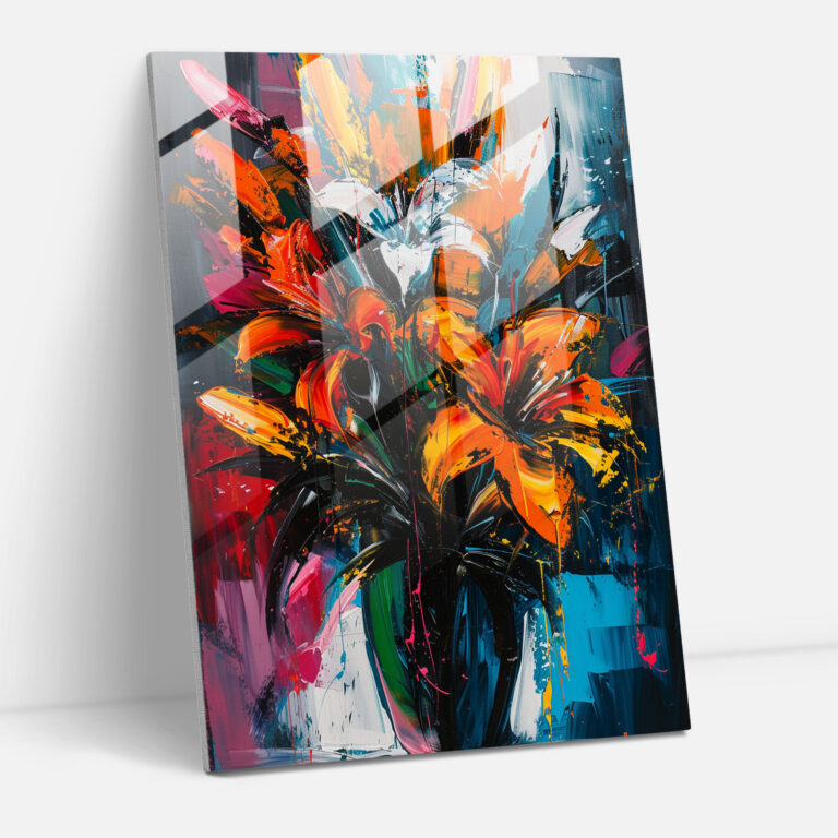 Chaotic Expressionism Wall Decoration - Expressionism, Wall Decoration, Chaotic Brush Strokes, Still Life Composition
