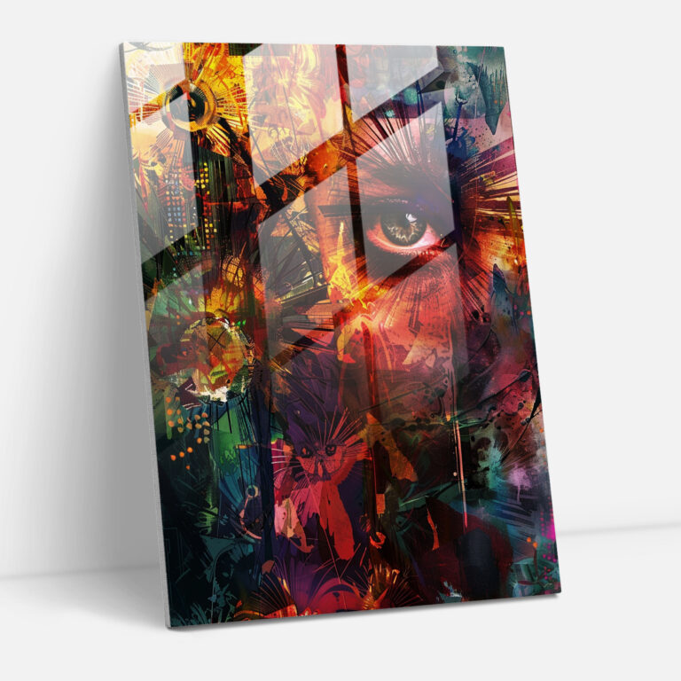 Dreamlike Expressionism Glass Print - Expressionism, Fantasy Elements, Expressionism Art Style, Dreamlike Quality