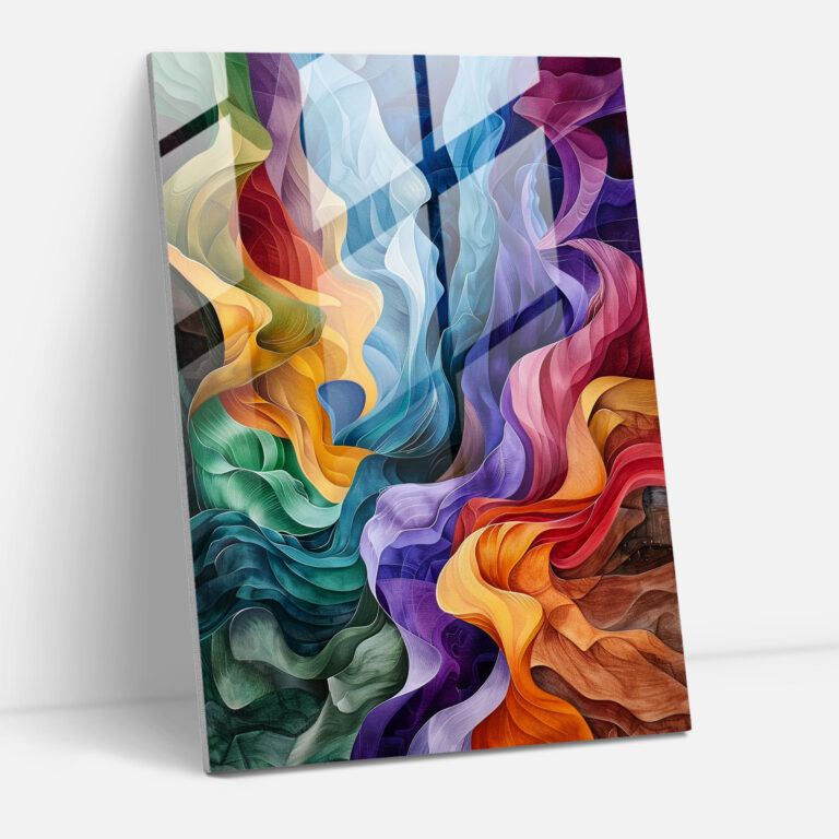Expressionism Home Decoration - Swirling Landscape - Expressionism, Modern Art, Wall Decoration, Glass Art