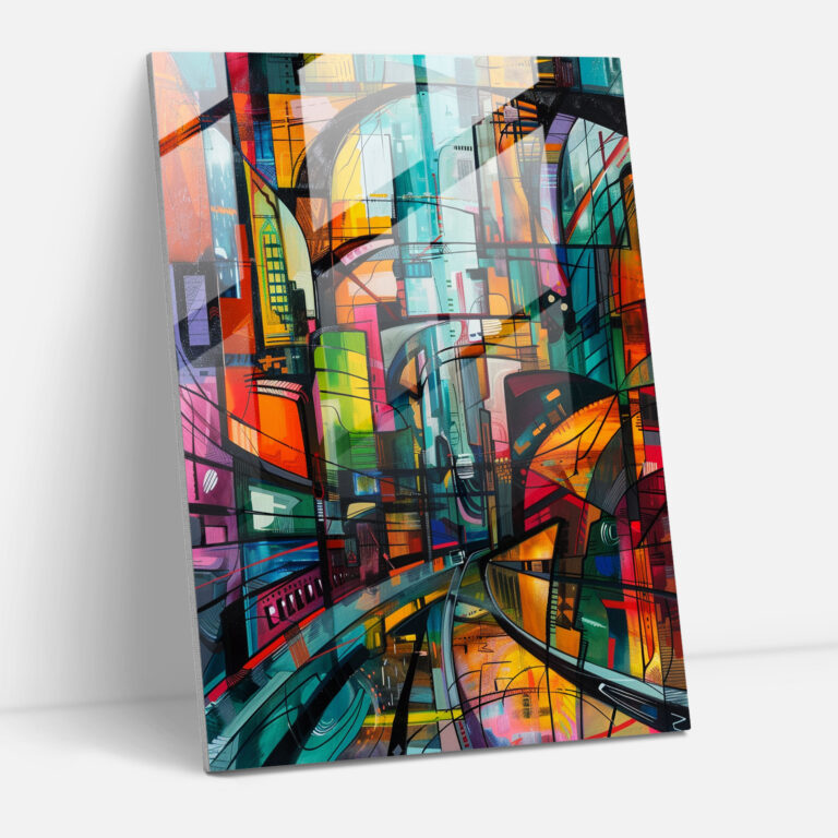 Expressionism Modern Art - Chaotic Cityscape - Expressionism, Expressionism Art Style, Home Decoration, Modern Art