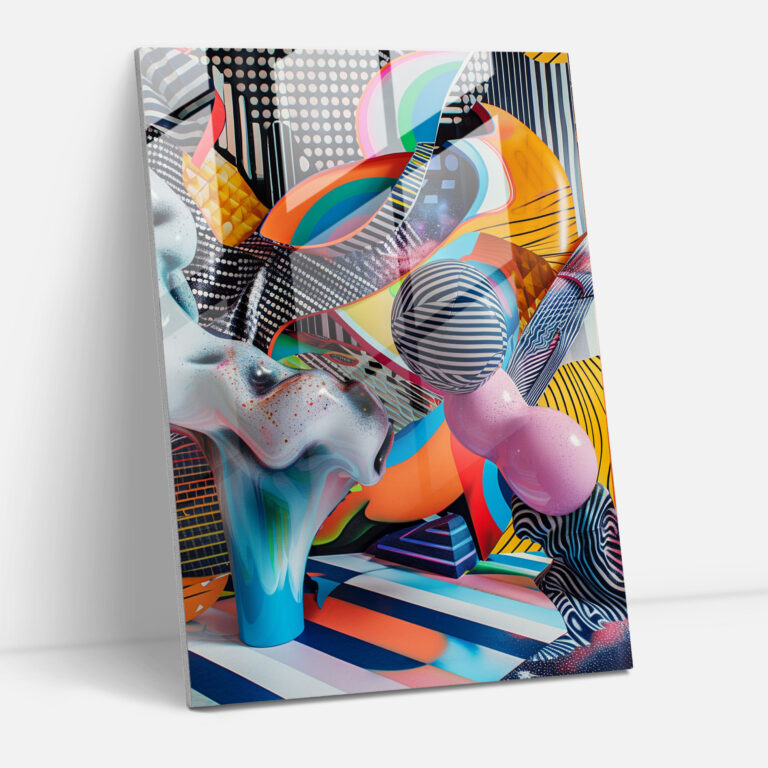 Expressionism Home Decoration - Surrealistic Scene - Expressionism, Glass Print, Modern Art, Glass Art