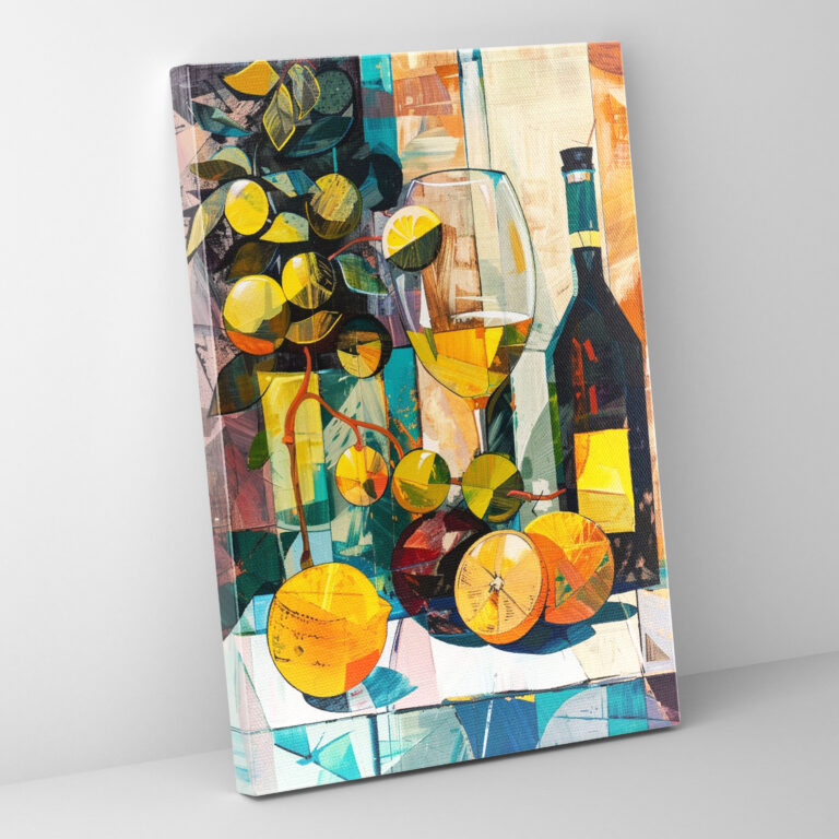 Bold Still Life Expressionism Canvas Print - Expressionism, Canvas Print, Wall Decoration, Canvas Wall Art