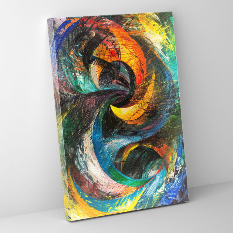 Swirling Composition Canvas Print - Expressionism, Canvas Print, Expressionism Art Style, Canvas