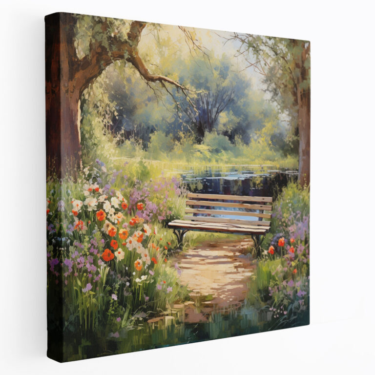 Garden Whispers Canvas Print - For Bathroom, Wall Decoration, Home Decoration, Canvas Wall Art