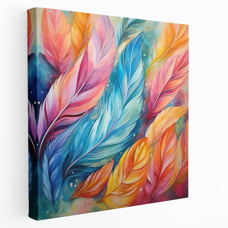 Feather Canvas Print Wall Art - Feather, Canvas, Wall Decoration, Canvas Print