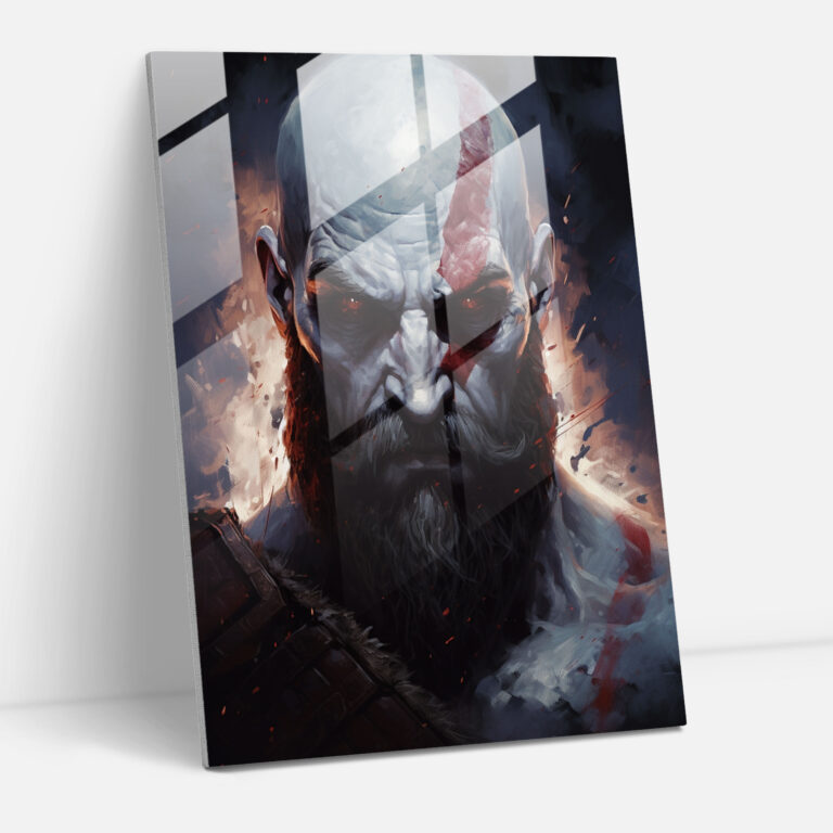 God Of War Modern Art - God Of War, God Of War, Glass Art, Modern Art