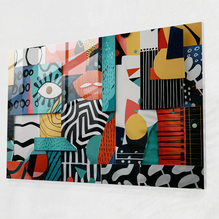 Fovism Art Style Glass Print - Fovism, Wall Decoration, Glass Art, Abstract Forms
