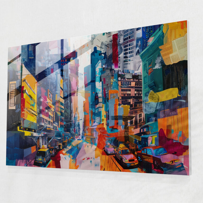 Fovism Art Style Home Decoration - Fovism, Vibrant Cityscapes, Fragmented Scenes, Glass Art