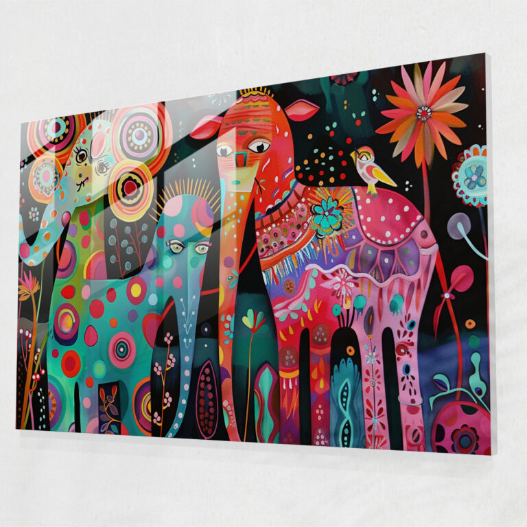 Fovism Glass Art Modern Art - Fovism, Wall Decoration, Glass Art, Glass Print