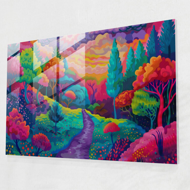 Fovism Glass Print Modern Art - Fovism, Glass Print, Modern Art, Home Decoration