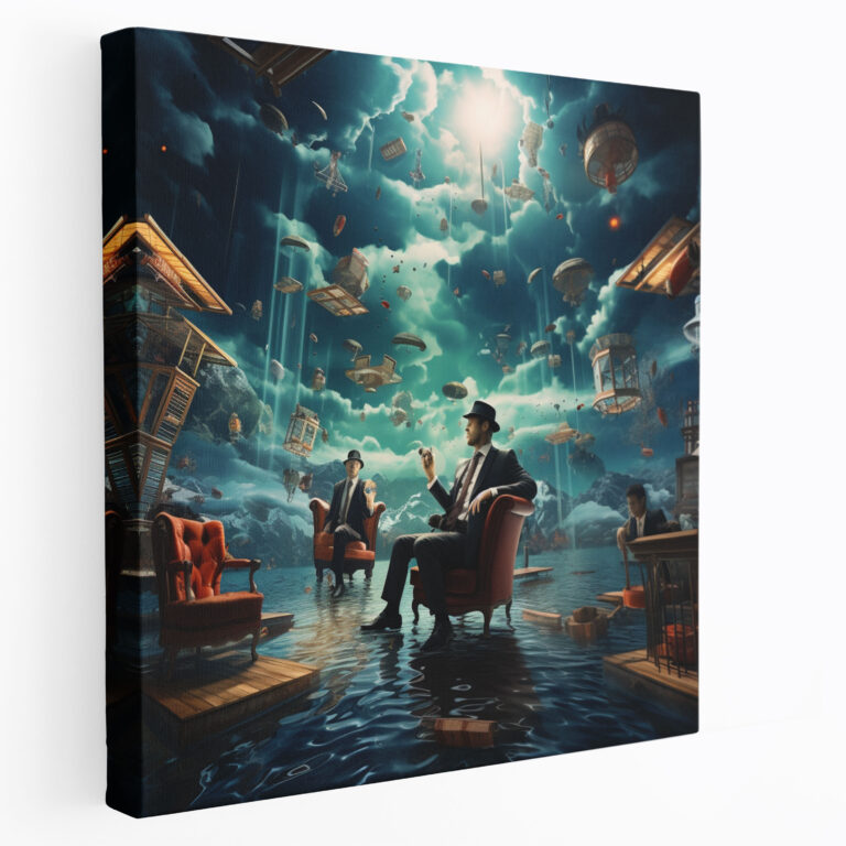 Goodfellas Surreal Digital Art Canvas Print - Goodfellas, Dreamlike Atmosphere, Wall Art, Wall Decoration