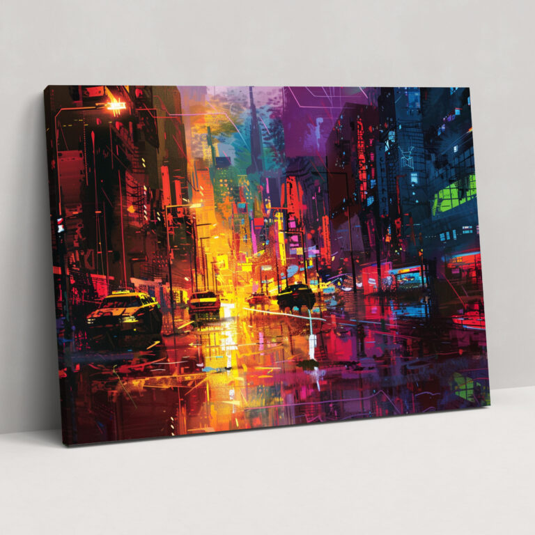 Fovism Art Style Cityscape Canvas Print - Fovism, Home Decoration, Wall Decoration, Canvas Print