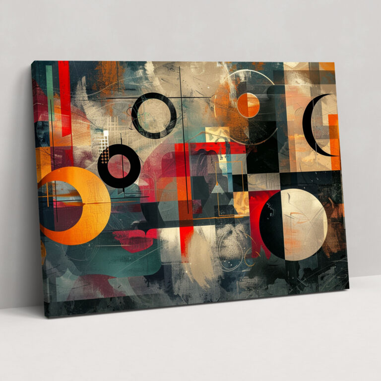 Fovism Art Style Geometric Canvas Print - Fovism, Home Decoration, Canvas Wall Art, Fovism Art Style