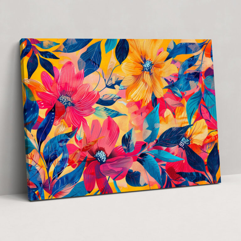 Fovism Art Style Floral Canvas Print - Fovism, Canvas Print, Canvas, Wall Decoration