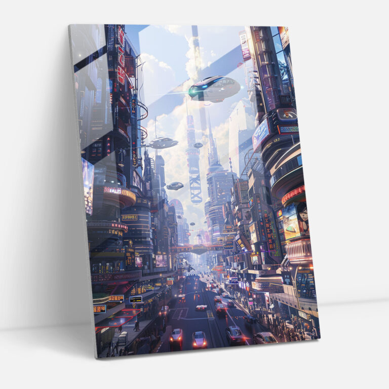 Futurism Art Style Glass Wall Art - Futurism, Wall Decoration, Glass Wall Art, Futurism Art Style
