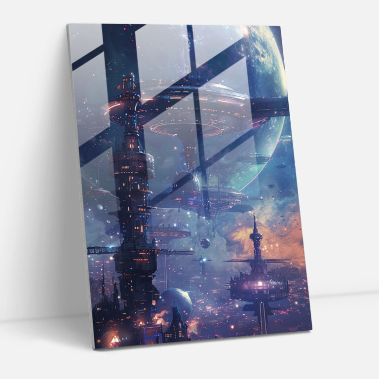 Futurism Art Style Wall Decoration - Futurism, Modern Art, Glass Print, Glass Art