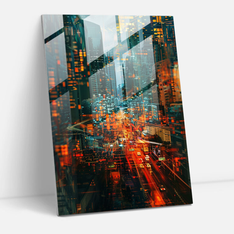 Futurism Art Style Home Decoration - Futurism, Glass Wall Art, Modern Art, Home Decoration