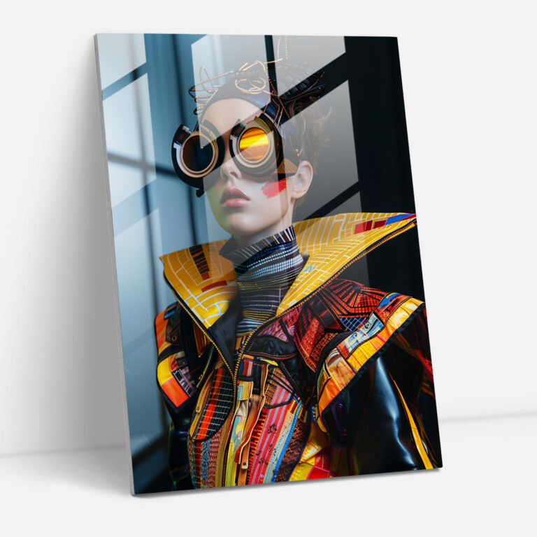 Futurism Art Style Wall Decoration - Futurism, Avant-Garde Outfits, Modern Art, Glass Print