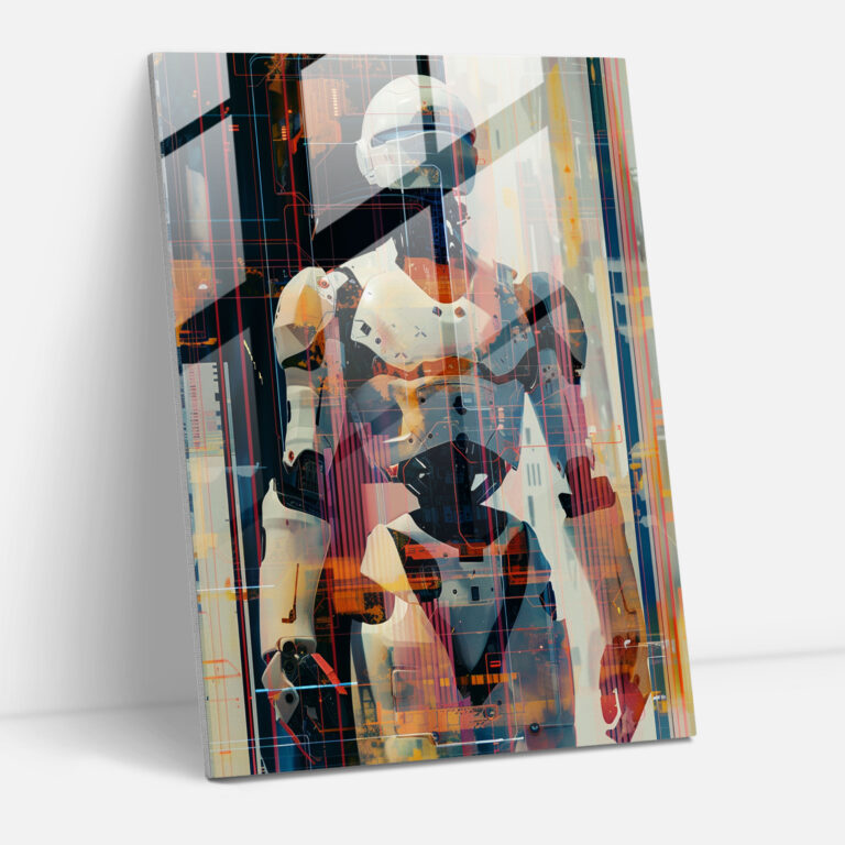 Futurism Art Style Glass Art - Futurism, Home Decoration, Glass Art, Digital Grid Background