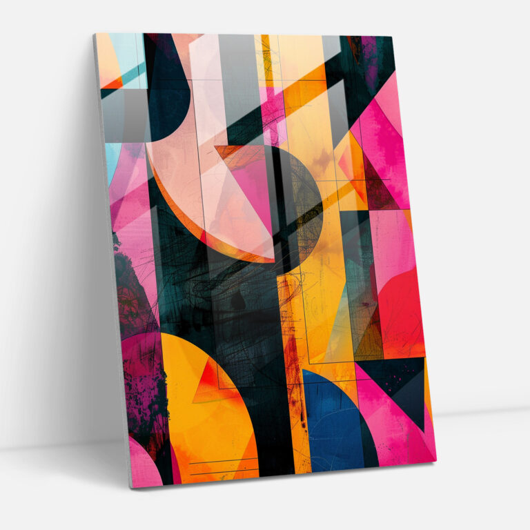 Futurism Art Style Glass Print - Futurism, Home Decoration, Glass Print, Futurism Art Style