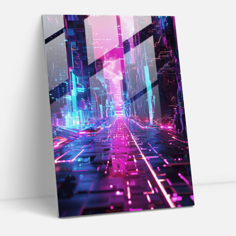 Futurism Art Style Glass Print - Futurism, Glass Print, Glass Art, Home Decoration