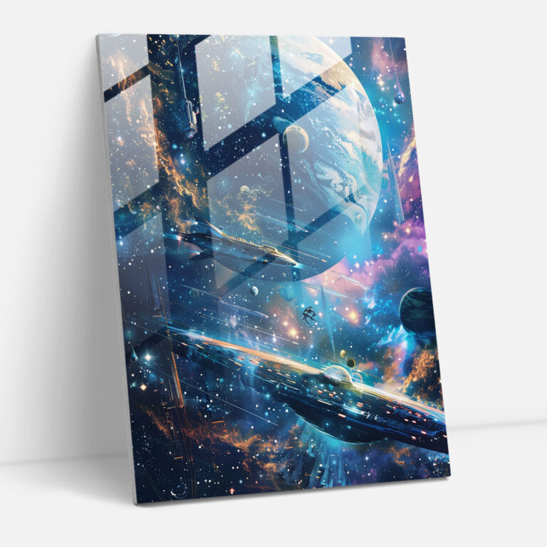 Futurism Art Style Glass Wall Art - Futurism, Glass Wall Art, Wall Decoration, Modern Art