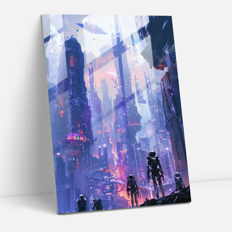 Futurism Art Style Glass Print - Futurism, Home Decoration, Futurism Art Style, Glass Art