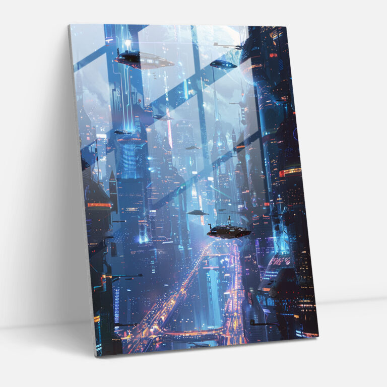 Futurism Art Style Glass Wall Art - Futurism, Modern Art, Wall Decoration, Futurism Art Style