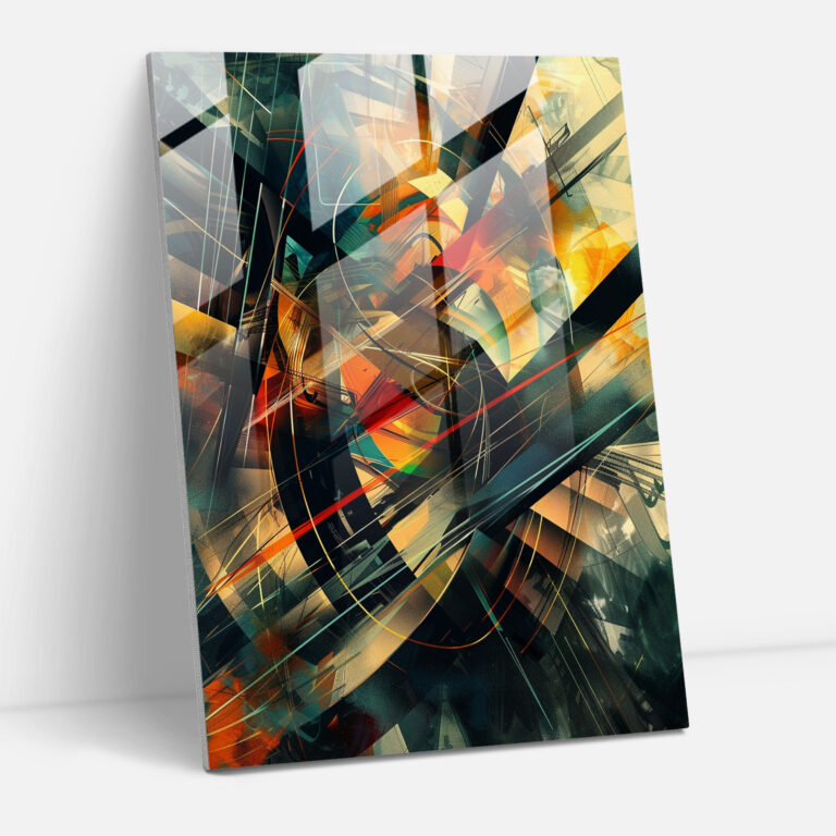Futurism Art Style Glass Print - Futurism, Glass Art, Futurism Art Style, Home Decoration