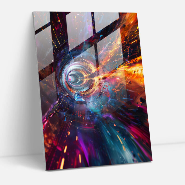 Futurism Art Style Glass Wall Art - Futurism, Glass Wall Art, Glass Print, Futurism Art Style