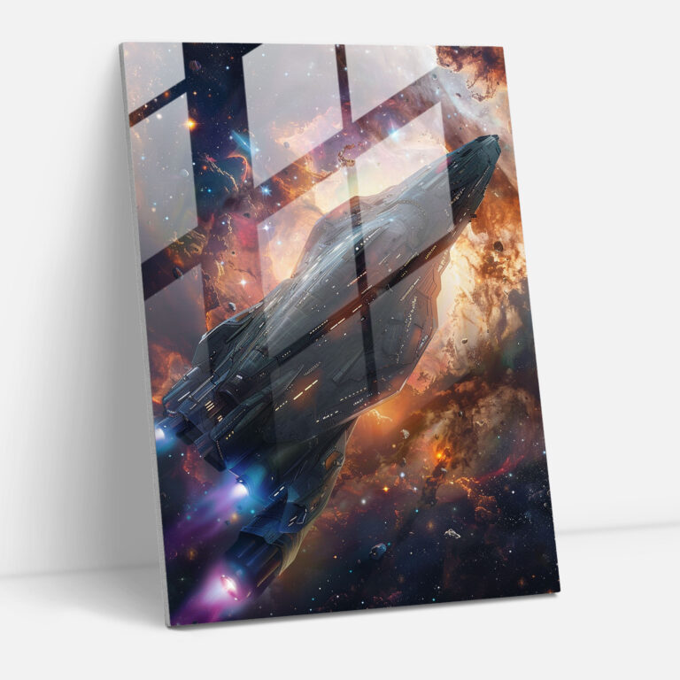 Futurism Modern Art Glass Wall Art - Futurism, Glass Art, Wall Decoration, Futurism Art Style
