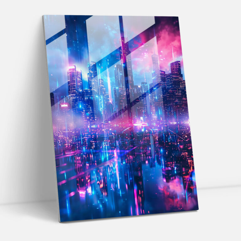 Futurism Glass Wall Art Print - Futurism, Glass Wall Art, Glass Print, Wall Decoration
