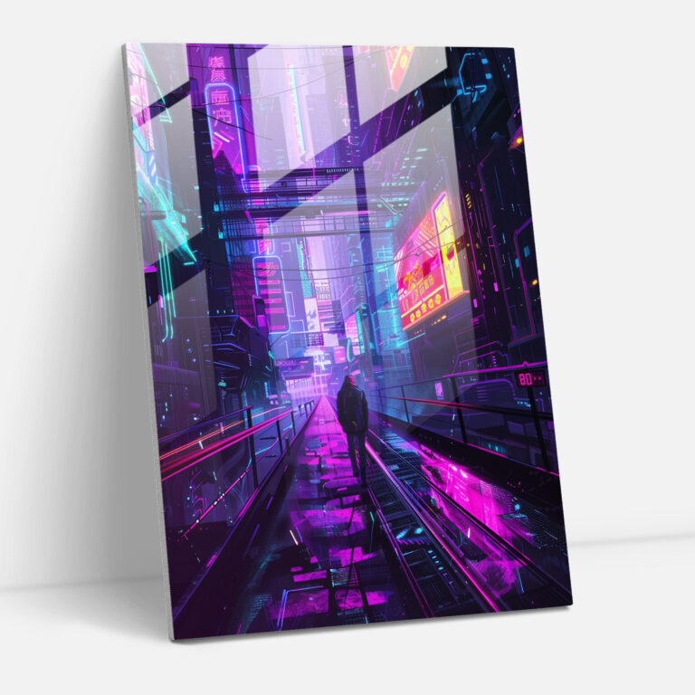 Futurism Glass Print Wall Decoration - Futurism, Glass Wall Art, Modern Art, Futurism Art Style