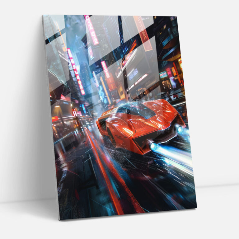 Futurism Glass Wall Art Modern Art - Futurism, Futurism Art Style, Home Decoration, Wall Decoration