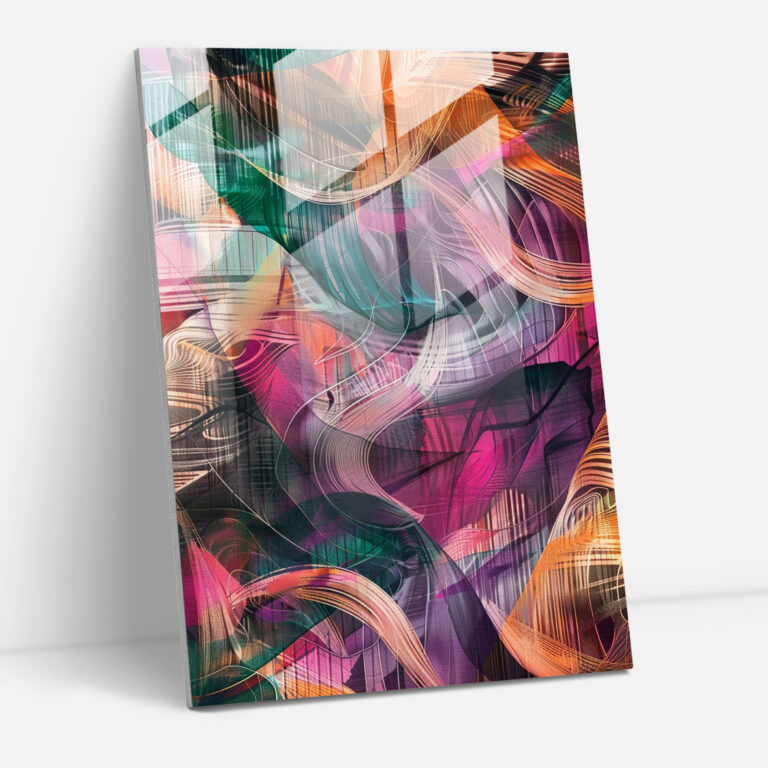 Futurism Modern Art Glass Print - Futurism, Glass Print, Glass Wall Art, Modern Art