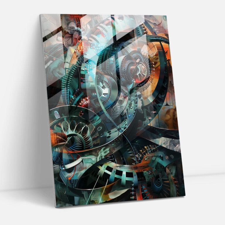 Futurism Wall Decoration - Organic-Mech Fusion - Futurism, Futurism Art Style, Wall Decoration, Glass Print