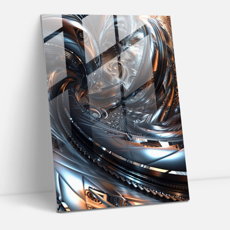 Futurism Abstract Glass Print - Futurism, Home Decoration, Glass Print, Abstract Patterns