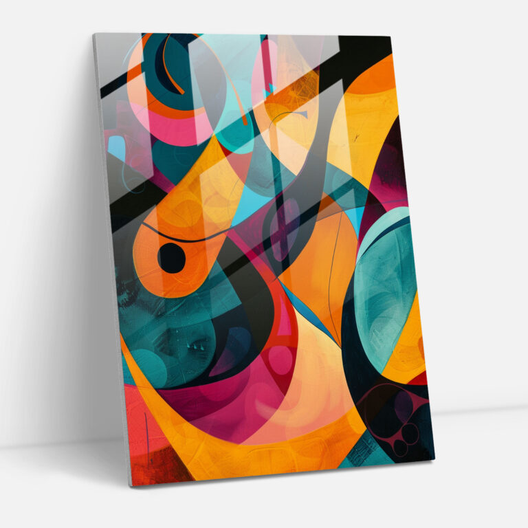 Futurism Glass Print - Futurism, Home Decoration, Modern Art, Glass Wall Art