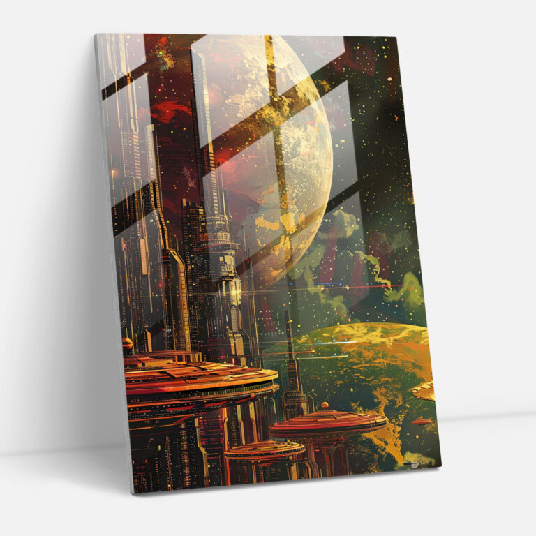 Futurism Glass Print - Futurism, Glass Wall Art, Futurism Art Style, Glass Print