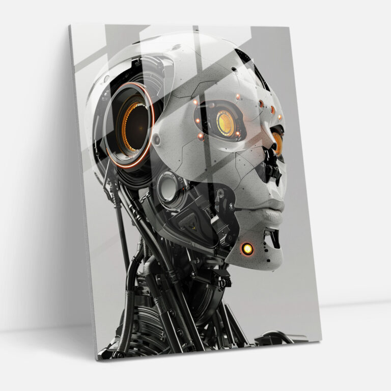 Futurism Art Style Home Decoration - Metallic Robot - Futurism, Futurism Art Style, Wall Decoration, Robot
