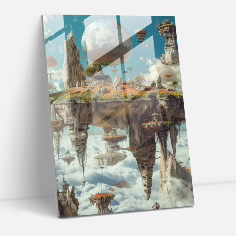 Futurism Art Style Modern Art - Surreal Landscape - Futurism, Wall Decoration, Glass Art, Futurism Art Style