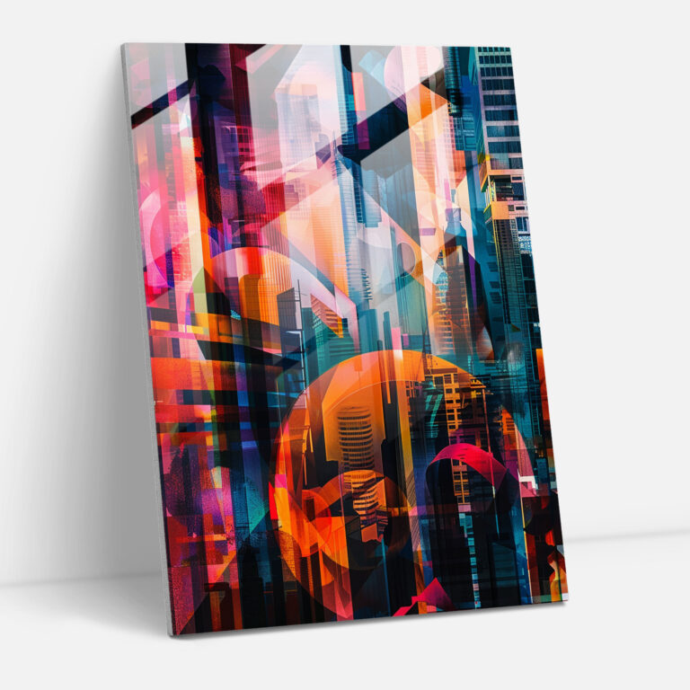 Futurism Art Style Glass Print - Futurism, Glass Print, Home Decoration, Modern Art