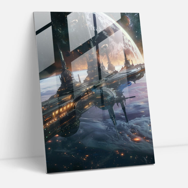 Futurism Art Style Glass Print - Futurism, Modern Art, Futurism Art Style, Glass Print