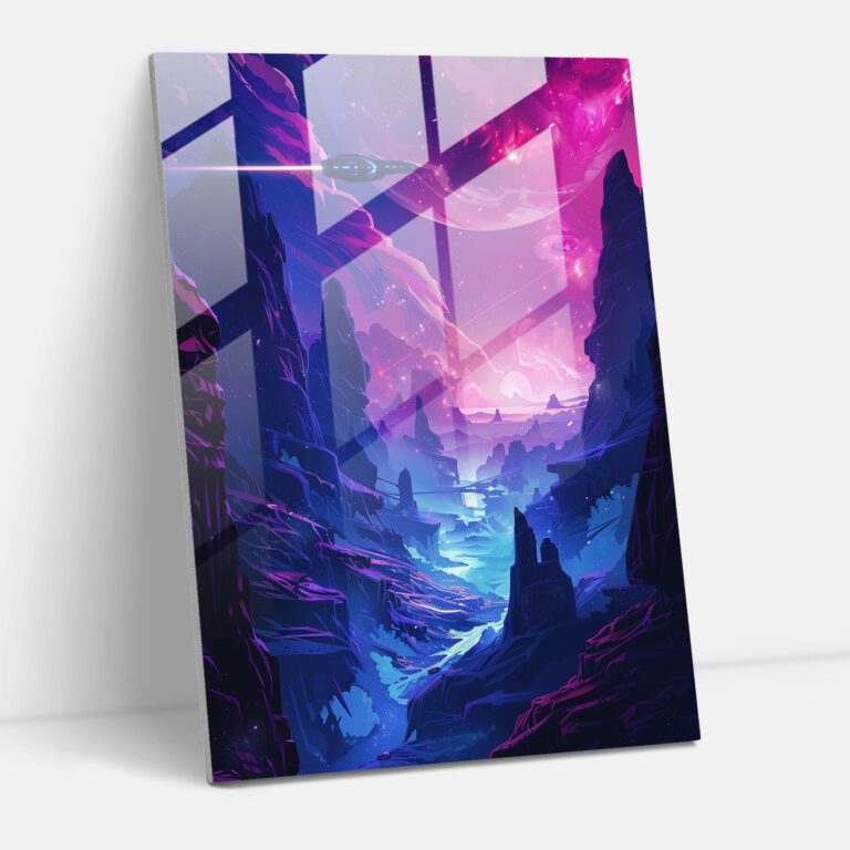 Futurism Wall Decoration - Cosmic Spaceship - Futurism, Glass Art, Wall Decoration, Futurism Art Style