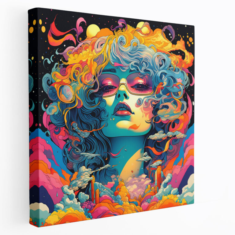Funky Psychedelic Canvas Print - Funky, Wall Decoration, Artwork, Canvas Print