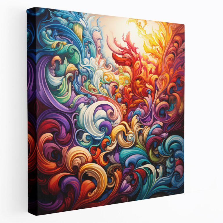 Funky Psychedelic Wall Art - Funky, Mind-Bending, Canvas Print, Canvas