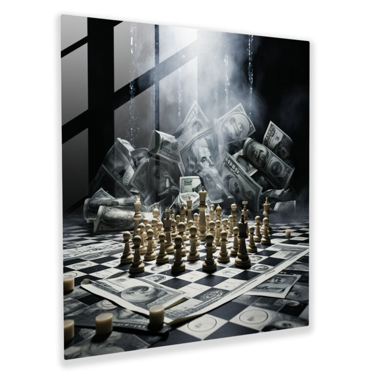 Godfather Glass Print - Godfather, Glass Art, Monochrome, Glass Print
