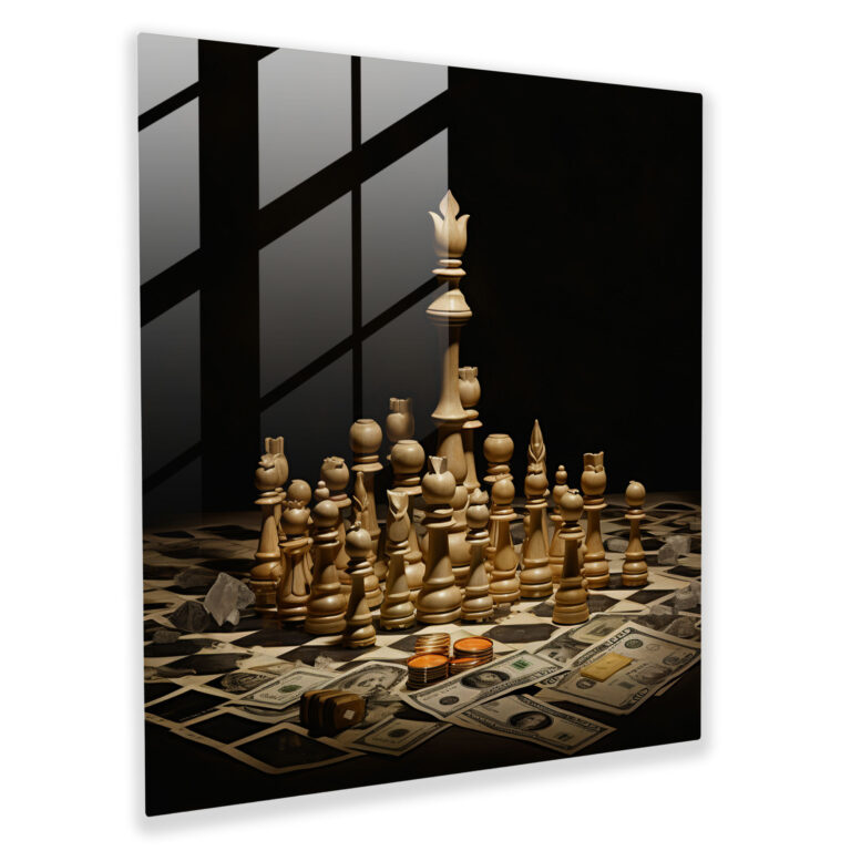 Godfather Glass Print - Godfather, Glass Wall Art, Wealth, Home Decoration